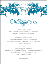 Delambre Classic Letterpress Menu Design Small