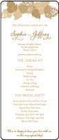 Divya Formal Letterpress Program Tea Design Small