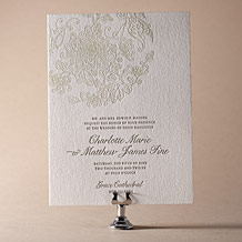 Dolce Letterpress Invitation Design Small