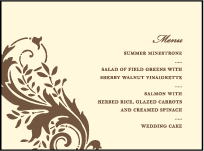 Empire Letterpress Menu Design Small