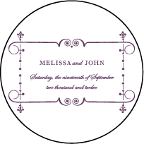 English Waltz Letterpress Coaster Design Small