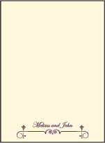 English Waltz Letterpress Thank You Card Flat Design Small