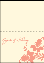 Enya Letterpress Thank You Card Fold Design Small