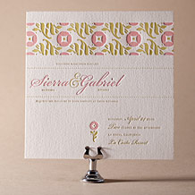 'Erra Letterpress Invitation Design Small'