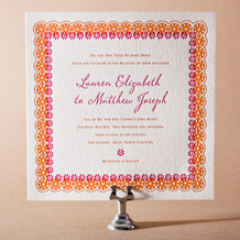 'Esperanza Letterpress Invitation Design Small'