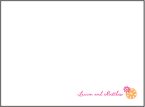 Esperanza Letterpress Thank You Card Flat Design Small