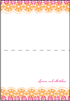 Esperanza Letterpress Thank You Card Fold Design Small
