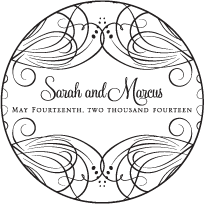 Evelyn Letterpress Coaster Design Small