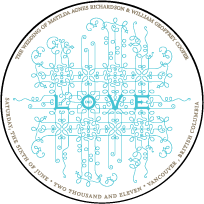 Exuberance Letterpress Coaster Design Small