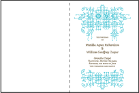 Exuberance Letterpress Program Design Small