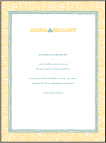 Fieno Letterpress Menu Design Small