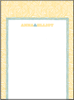 Fieno Letterpress Thank You Card Flat Design Small