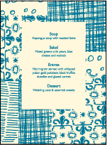 Fig Letterpress Menu Design Small