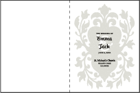 Fleur De Lys Letterpress Program Design Small