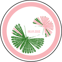 Flit Letterpress Coaster Design Small
