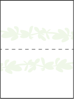 Flora Letterpress Placecard Fold Design Small