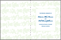 Flora Letterpress Program Design Small