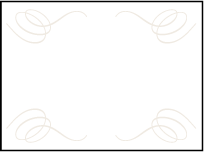 Florian Script Letterpress Placecard Flat Design Small