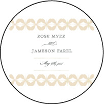 Florosa Letterpress Coaster Design Small