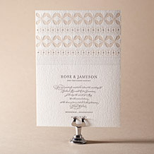'Florosa Letterpress Invitation Design Small'