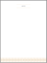 Florosa Letterpress Menu Design Small