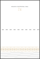 Florosa Letterpress Placecard Fold Design Small