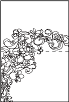 Flourish Letterpress Placecard Fold Design Small