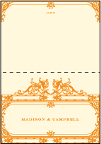 Fontaine Letterpress Thank You Card Fold Design Small