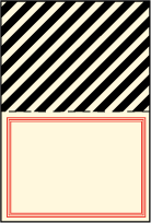 Gotham Letterpress Placecard Fold Design Small