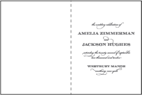 Gracelyn Vintage Letterpress Program Design Small