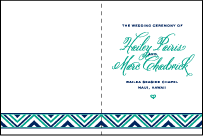 Hailey Modern Letterpress Program Design Small