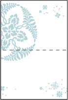 Hana Letterpress Placecard Fold Design Small