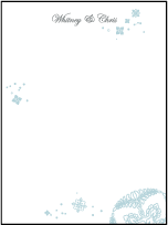 Hana Letterpress Thank You Card Flat Design Small