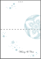 Hana Letterpress Thank You Card Fold Design Small