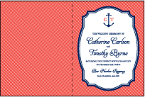 Harbor Beach Letterpress Program Design Small