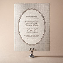 'Harlow Letterpress Invitation Design Small'