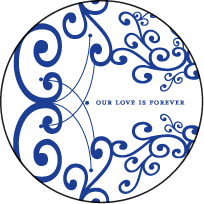 Harp Letterpress Coaster Design Small