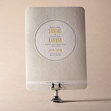'Harper Letterpress Invitation Design Small'