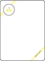Harper Letterpress Menu Design Small