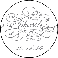 Hayes Calligraphy Letterpress Coaster Design Small
