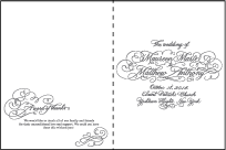 Hayes Calligraphy Letterpress Program Design Small