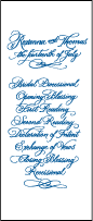 Honoured Guest Letterpress Program Tea Design Small