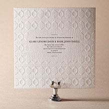 'Hoxton Letterpress Invitation Design Small'