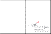 Hummingbirds Letterpress Program Design Small