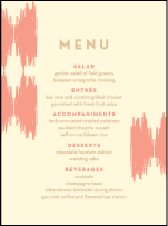 Ikaty Letterpress Menu Design Small