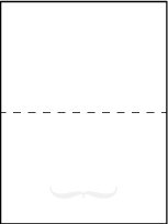 Irving Letterpress Placecard Fold Design Small