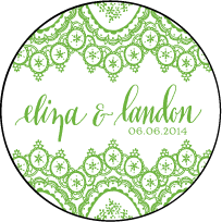 Istanbul Lace Letterpress Coaster Design Small