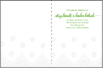Istanbul Lace Letterpress Program Design Small