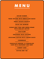 Jack and Jill Letterpress Menu Design Small