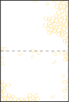 Janelle Elegance Letterpress Placecard Fold Design Small